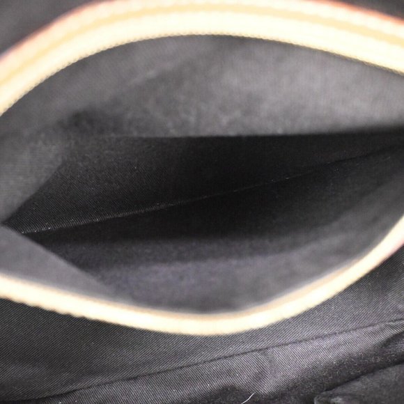 Auth CELINE Macadam Pattern Hand Bag PVC Leather Brown Gold Made In Italy - Picture 14 of 16